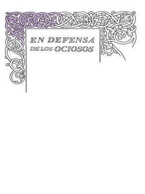 cover image of En defensa de los ociosos (Serie Great Ideas 34)